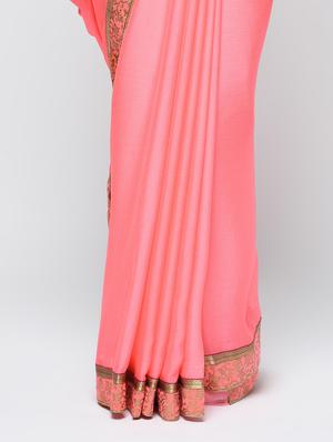 zari lace border saree with blouse - 15940680 - Standard Image - 3