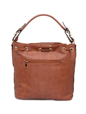 brown leatherette (pu) regular tote - 15940855 - Standard Image - 2