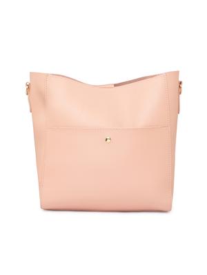 pink leatherette (pu) regular handbag - 15940888 - Standard Image - 2