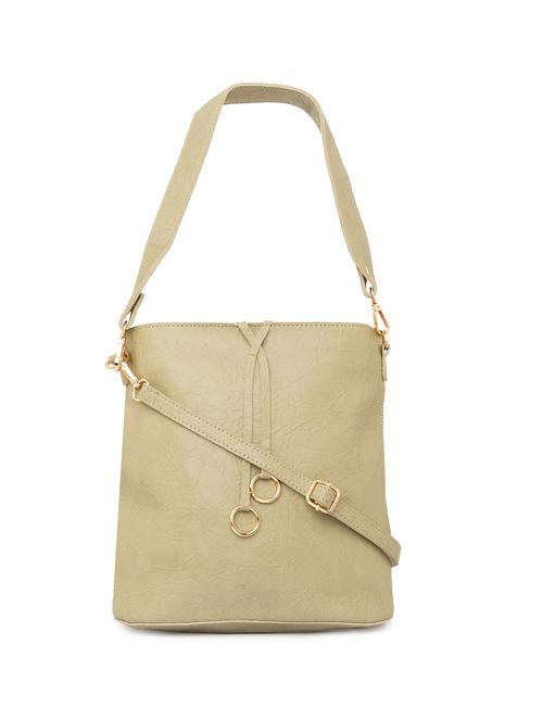 green leatherette (pu) regular handbag - 15940896 - Very Small Image - 1