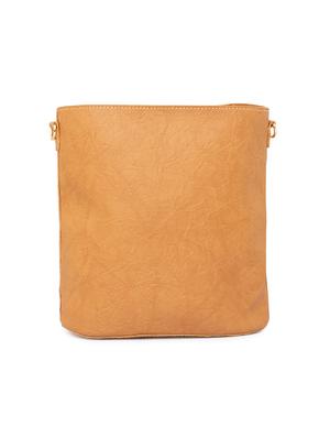 brown leatherette (pu) regular handbag - 15940897 - Standard Image - 2