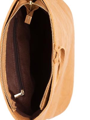 brown leatherette (pu) regular handbag - 15940897 - Standard Image - 3