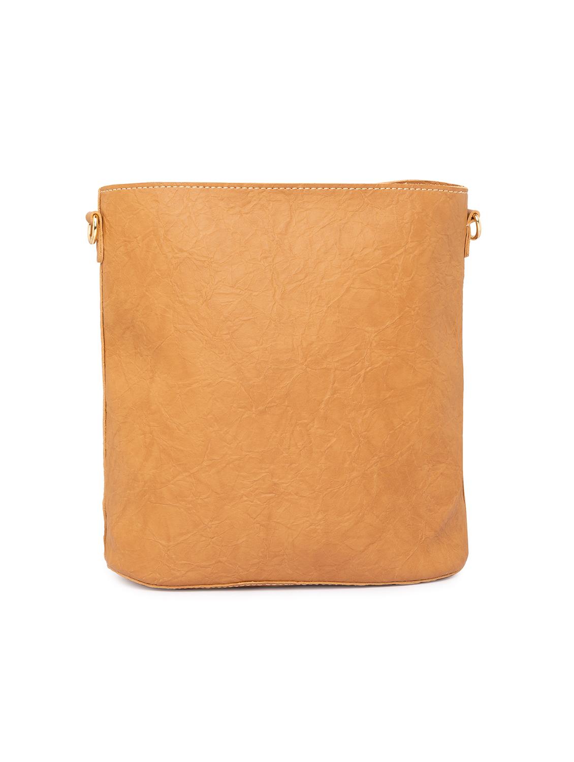 brown leatherette (pu) regular handbag - 15940897 - Zoom Image - 2