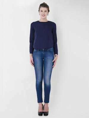 lace up detail long sleeved top - 15941030 - Standard Image - 4
