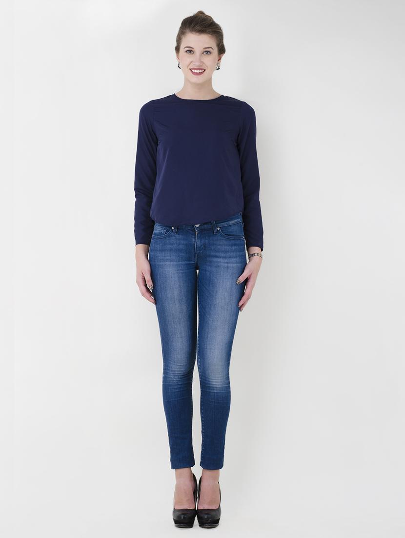 lace up detail long sleeved top - 15941030 - Zoom Image - 4