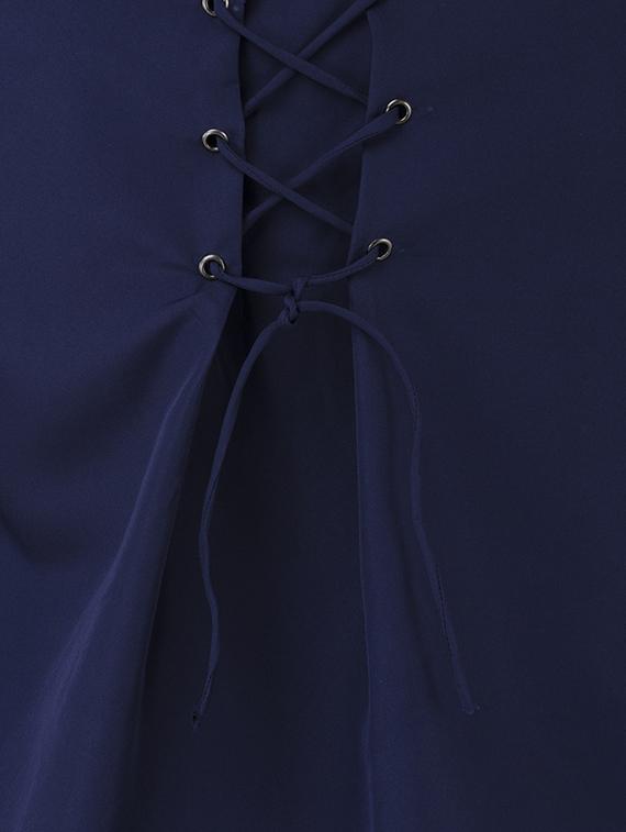lace up detail long sleeved top - 15941030 - Zoom Image - 5
