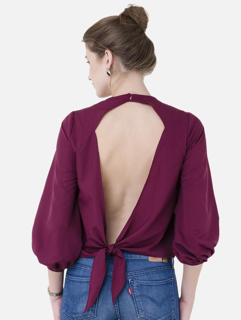 cut out tie up back top - 15941038 - Zoom Image - 3