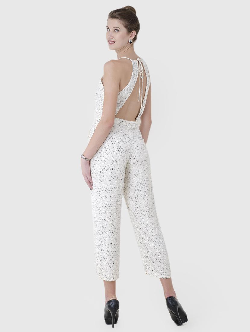 tie back keyhole neck jumpsuit - 15941046 - Zoom Image - 3