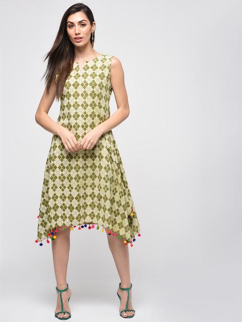 dabu cotton printed dress - 15941135 - Standard Image - 1