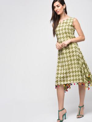 dabu cotton printed dress - 15941135 - Standard Image - 2
