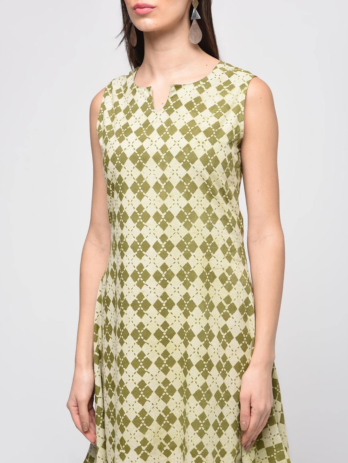 dabu cotton printed dress - 15941135 - Zoom Image - 4