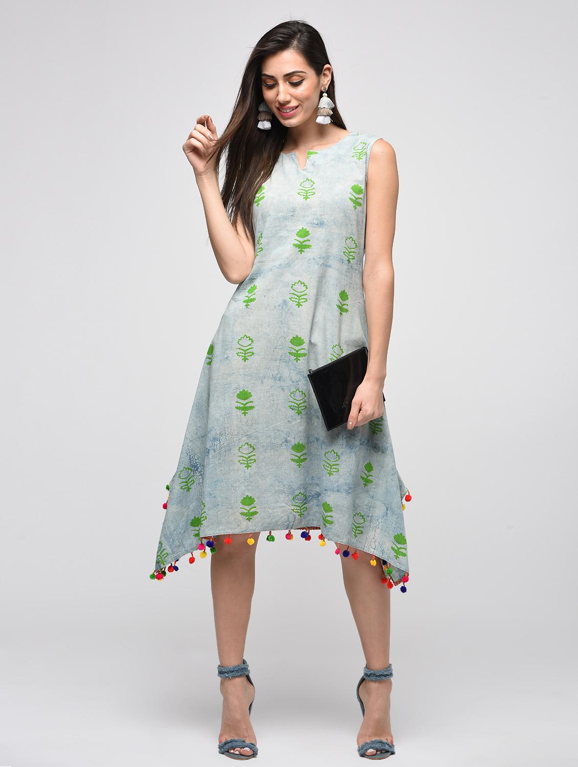 dabu cotton printed dress - 15941136 - Zoom Image - 1