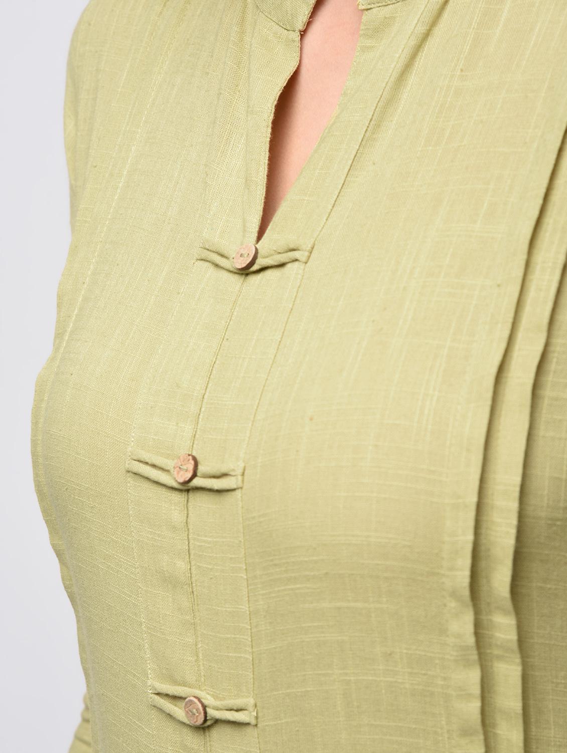 pintucks solid straight kurta - 15941155 - Zoom Image - 5
