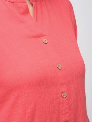 solid straight kurta with pocket - 15941161 - Standard Image - 5