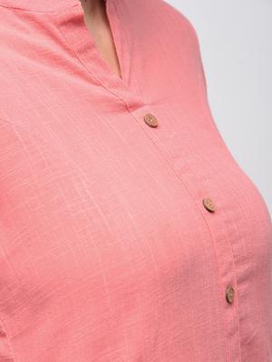 solid straight kurta with pocket - 15941163 - Standard Image - 6