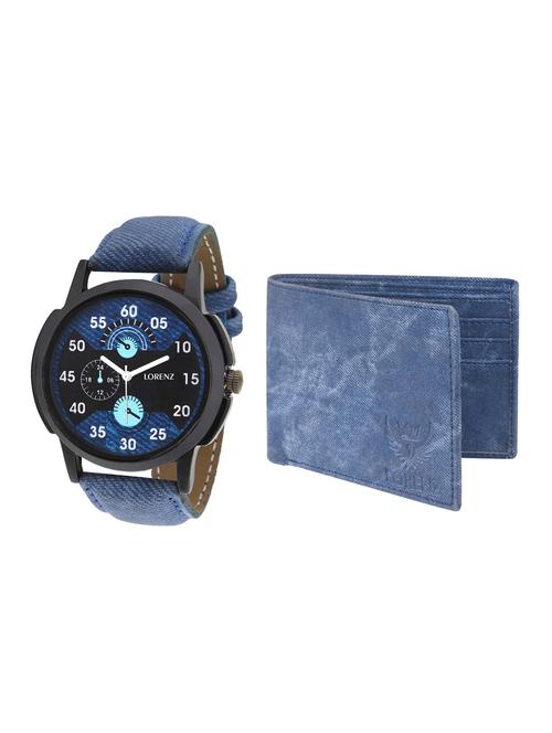 lorenz cm-105wl-05 combo of analog watch and wallet - 15941176 - Standard Image - 1