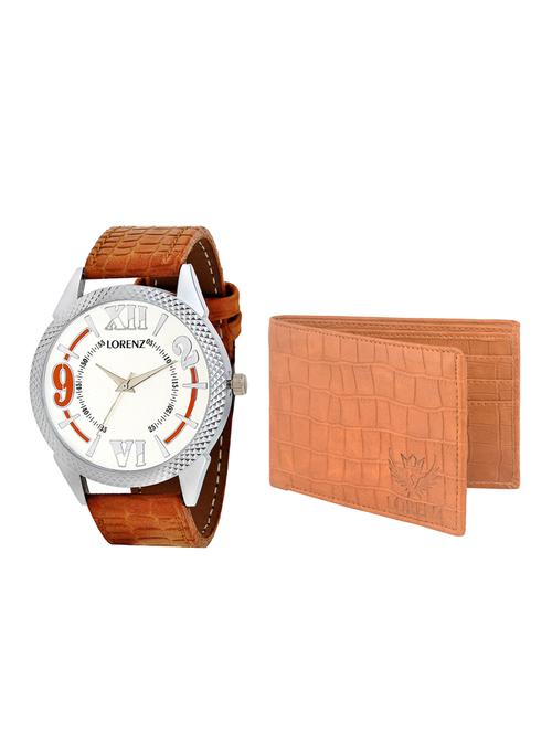 lorenz cm-1036wl-07 combo of analog watch and wallet - 15941182 - Standard Image - 1