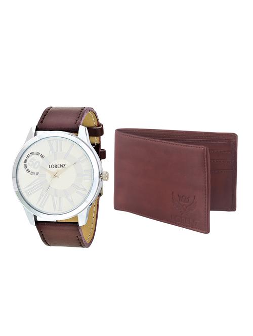 lorenz cm-1043wl-04 combo of analog watch and wallet - 15941183 - Standard Image - 1