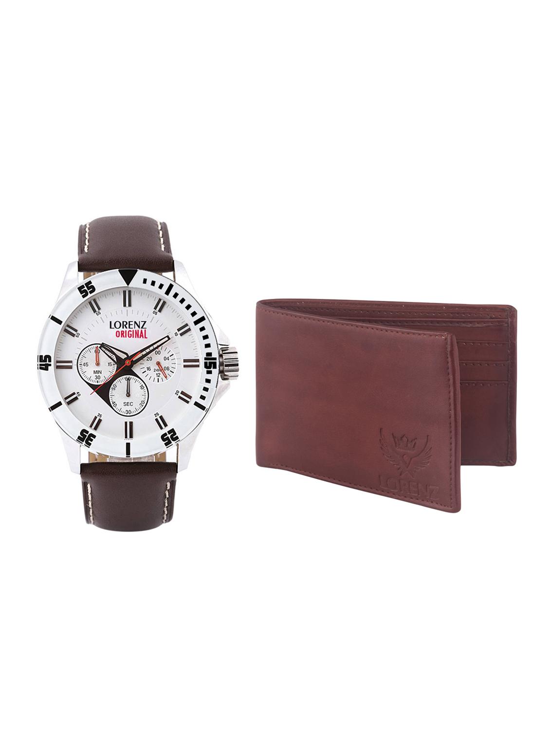 lorenz cm-1057wl-04 combo of analog watch and wallet - 15941185 - Zoom Image - 1