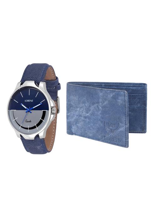 lorenz cm-1058wl-05 combo of analog watch and wallet - 15941186 - Standard Image - 1