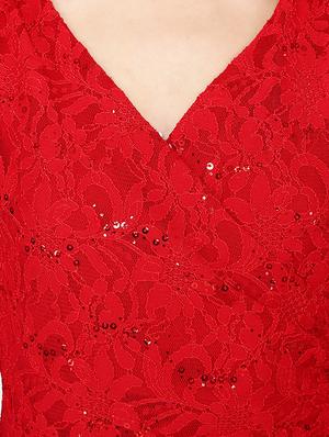 sequined laced sheath dress - 15941202 - Standard Image - 4