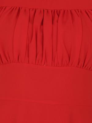 gather detail maxi dress - 15941327 - Standard Image - 4