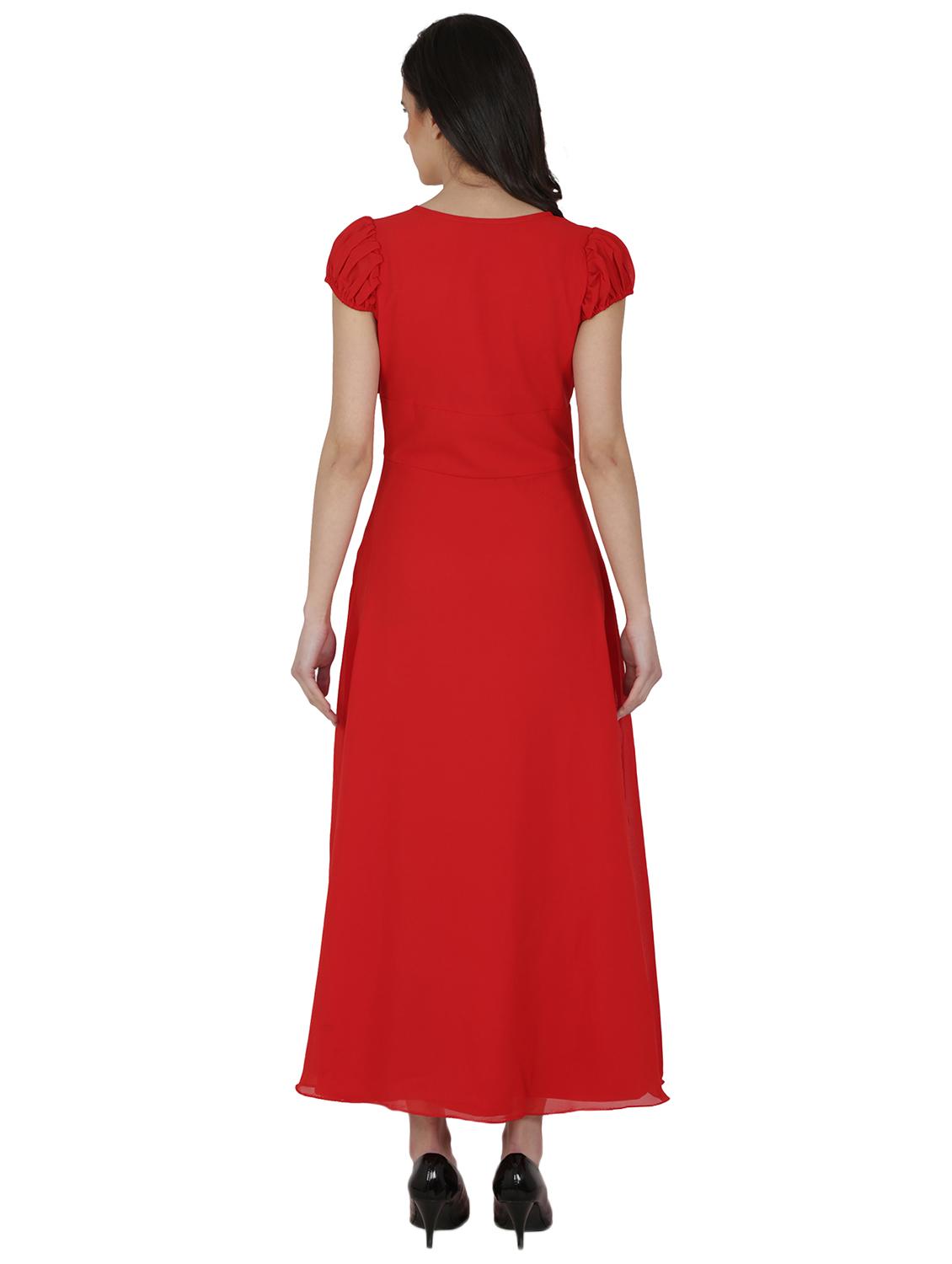 gather detail maxi dress - 15941327 - Zoom Image - 3