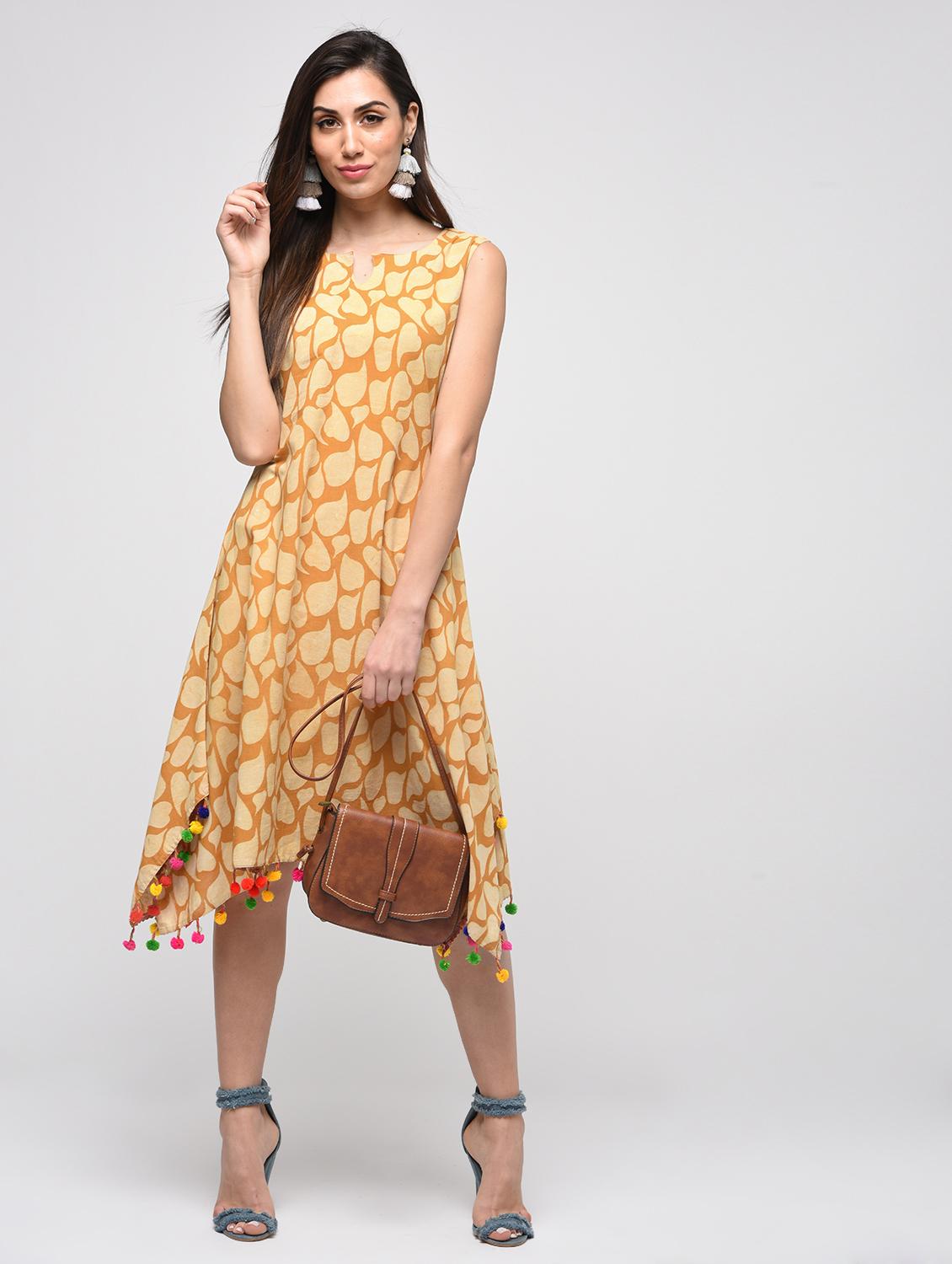 dabu cotton printed dress - 15941745 - Zoom Image - 2