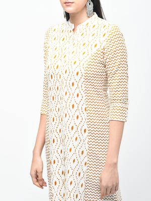 printed straight kurta - 15941748 - Standard Image - 5