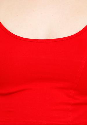 solid cotton lycra blouse - 15941793 - Standard Image - 4