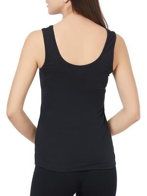 black solid tank top - 15942176 - Standard Image - 3