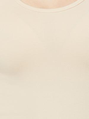 beige solid tank top - 15942177 - Standard Image - 4