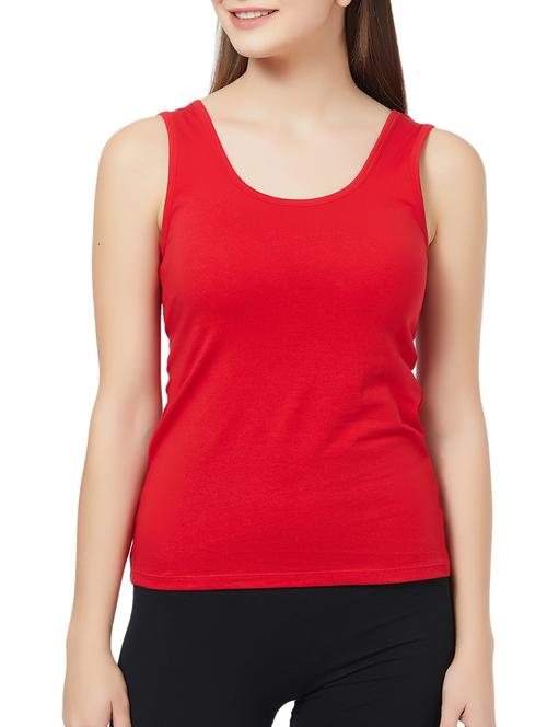 red solid tank top - 15942178 - Standard Image - 1