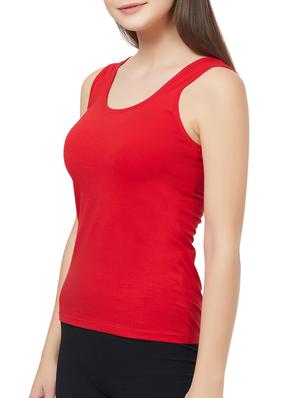 red solid tank top - 15942178 - Standard Image - 2