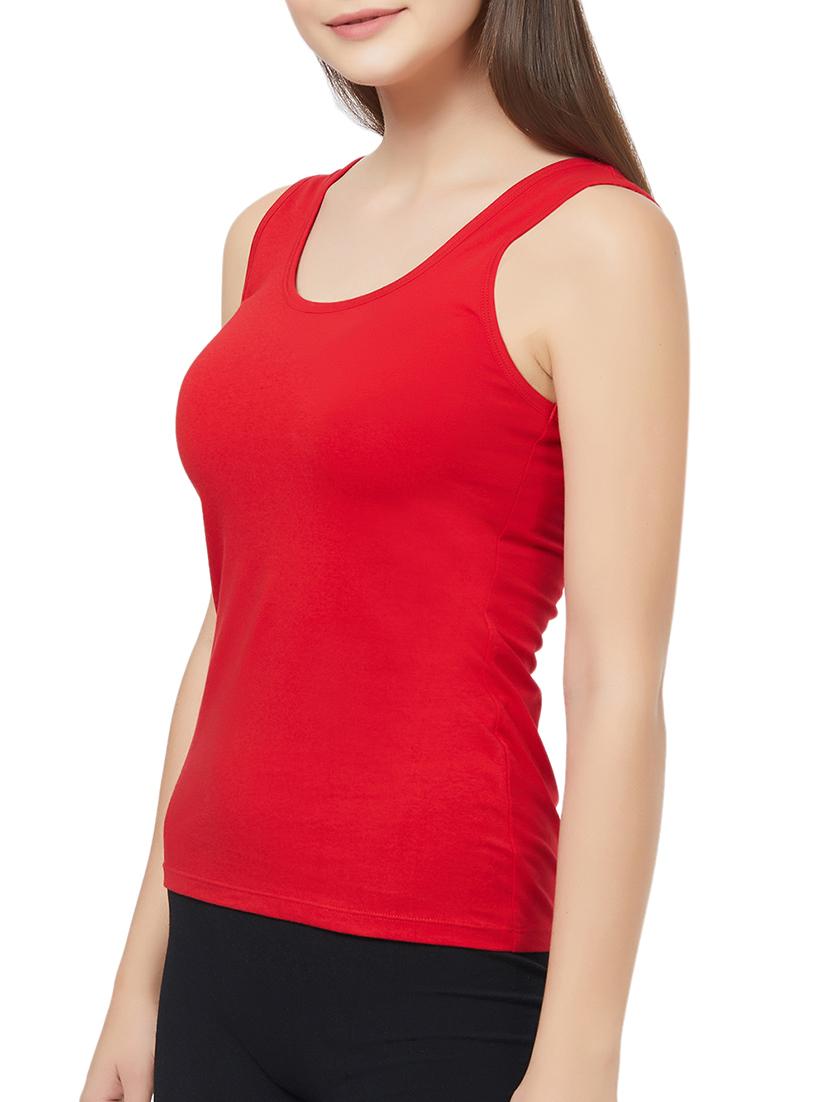red solid tank top - 15942178 - Zoom Image - 2