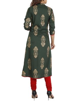 block print straight kurta - 15942182 - Standard Image - 3