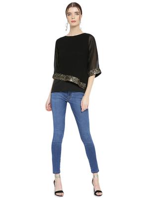 sequined edge layered top - 15942395 - Standard Image - 4