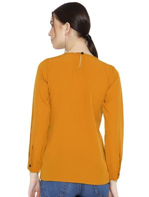 contrast binding crew neck top - 15942396 - Standard Image - 3