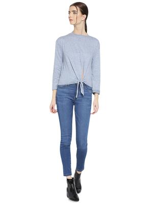 criss cross back tie up hem top - 15942397 - Standard Image - 4