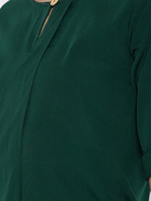 roll up sleeved pleat detail top - 15942399 - Standard Image - 5