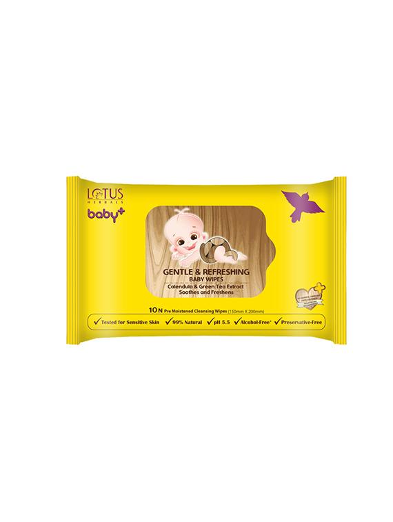 lotus herbals baby+ gentle & refereshing baby wipes 10n (pack of 3) - 15943031 - Zoom Image - 1