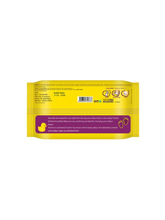 lotus herbals baby+ gentle & refereshing baby wipes 74 n - 15943033 - Zoom Image - 2