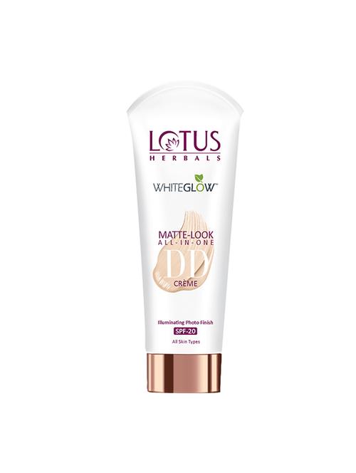 lotus herbals whiteglow matte look all in one dd crème spf 20 - natural beige (d2) - 15943061 - Standard Image - 1