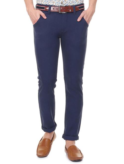 blue cotton chinos - 15943250 - Standard Image - 1