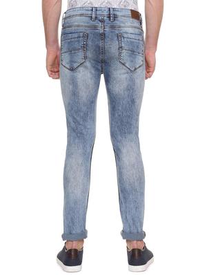 blue cotton blend washed jeans - 15943313 - Standard Image - 2