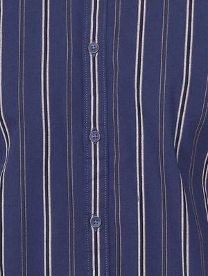 blue striped casual shirt - 15943350 - Standard Image - 4