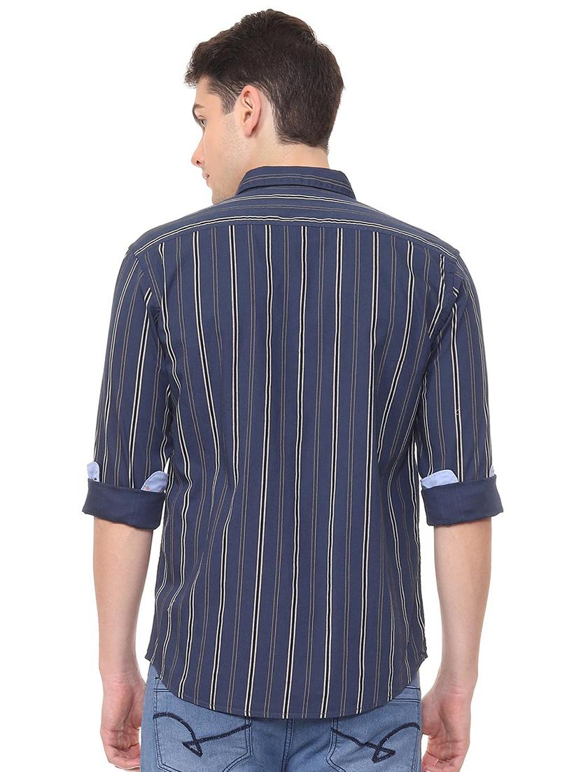 blue striped casual shirt - 15943350 - Zoom Image - 2