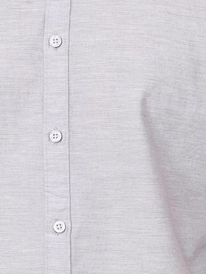 grey solid casual shirt - 15943351 - Standard Image - 4