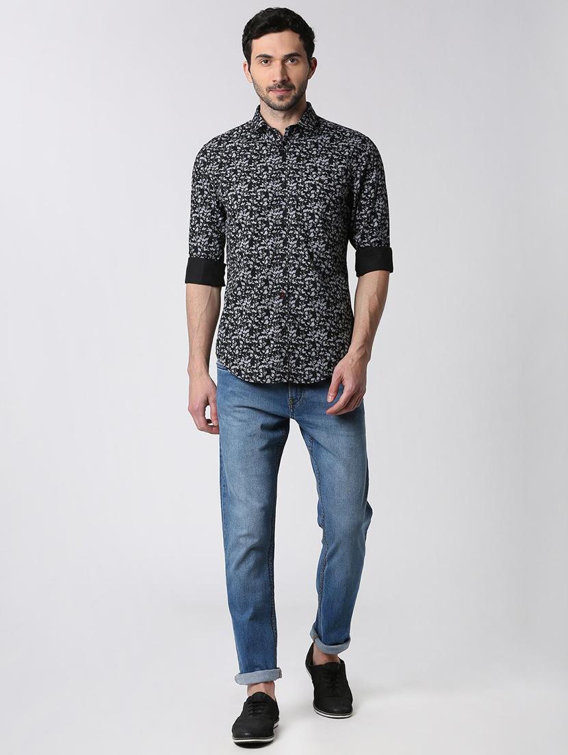 black printed casual shirt - 15943394 - Zoom Image - 4