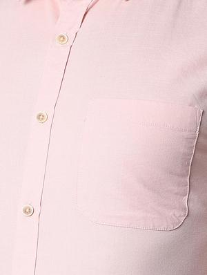 pink solid formal shirt - 15943396 - Standard Image - 5